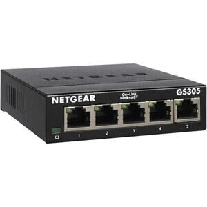 NETGEAR Ethernet Splitter 5-Port Gigabit Unmanaged Home Network Switch (GS305)